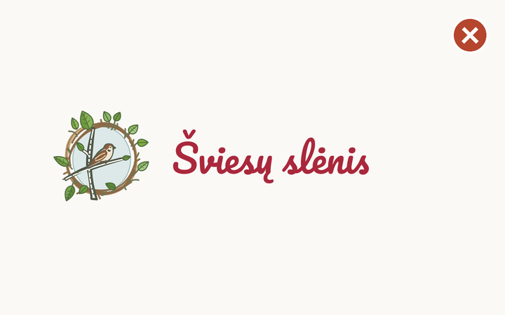 Neteisingai: Nekeiskite šrifto